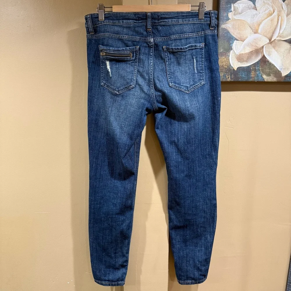 Eunina Ava Low Rise Zipper Skinny Ankle Jeans